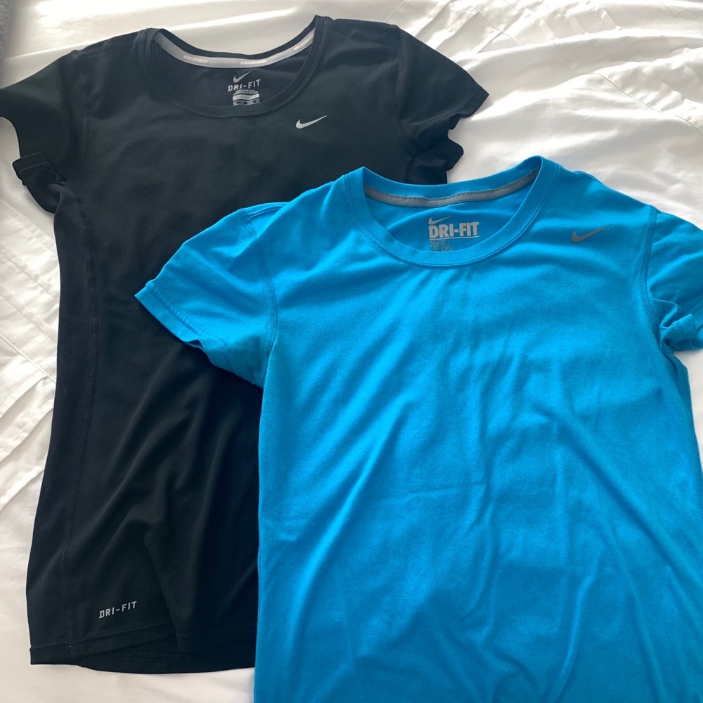 2 dry fit Nike shirts both size xsmall in women’s